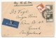KLM 1937 PALESTINE HAIFA Air Mail Cover Par Avion Blue Label Airmail SWISS Switzerland ZURICH - Vliegtuigen