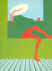 CPM- Illustrateur  Peintre Richard Akermann  " Red Stockings" "Bas Rouges" _1983_ TBE - Otros & Sin Clasificación