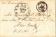 MTM144 - 1863 TRANSATLANTIC LETTER FRANCE TO USA Steamer ARABIA CUNARD - UNPAID 2 RATE - Postal History
