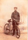 RARE - Belgique -  Hainaut - Henegouwen -  Cycliste - Velo -  Photo Ancienne Sur Carton En Parfait Etat - Wielrennen