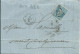 FRANCE LETTRE 20c GC 532 BORDEAUX BOITE MOBILE ( GIRONDE ) POUR MONT DE MARSAN ( LANDES ) DE 1867 LETTRE COVER - 1849-1876: Klassik