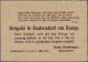 Austria: Hadersdorf Am Kamp, Franz Kronberger, 10, 20, 50 H., 17.5.1920, 10 H. W - Austria