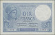 France: Banque De France, Set With 6 Banknotes, Series 1917-1933, With 3x 5 Fran - 1955-1959 Overprinted With ''Nouveaux Francs''