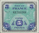 France: Allied Military Currency, Series 1944, Lot With 7 Banknotes, With 2, 5, - 1955-1959 Sobrecargados (Nouveau Francs)