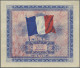 Delcampe - France: Allied Military Currency, Series 1944, Lot With 7 Banknotes, With 2, 5, - 1955-1959 Opdruk ''Nouveaux Francs''