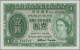 Hong Kong: Government Of Hong Kong, Pair With 1 Dollar 1952 (P.324b, UNC) And 1 - Hong Kong