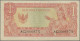 Delcampe - Indonesia: Republic Indonesia, Huge Lot With 17 Banknotes 1 And 2.5 Rupiah, Seri - Indonesien