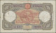 Italy: Set Of 3 Notes 100 Lire 1935/35/36 P. 55, All Used With Folds, Border Tea - Other & Unclassified