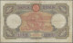 Italy: Set Of 3 Notes 100 Lire 1935/35/36 P. 55, All Used With Folds, Border Tea - Other & Unclassified