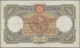 Delcampe - Italy: Set Of 3 Notes 100 Lire 1935/35/36 P. 55, All Used With Folds, Border Tea - Altri & Non Classificati
