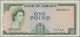 Jamaica: Bank Of Jamaica, 1 Pound L.1960 (1964 ND), Signature R. T. P. Hall As " - Jamaica