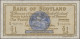 Scotland: Bank Of Scotland, Lot With 5 Banknotes, Series 1961-1967, With 1 Pound - Otros & Sin Clasificación