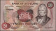 Scotland: Bank Of Scotland, Lot With 9 Banknotes, Series 1971-1988, With 3x 1 Po - Altri & Non Classificati