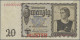 Deutschland - Deutsches Reich Bis 1945: Reichsbanknote, 20 Reichsmark 1939 MUSTE - Other & Unclassified