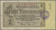 Delcampe - Deutschland - Deutsches Reich Bis 1945: Lot Mit 7 Banknoten, 3x 1 Und 2 Rentenma - Altri & Non Classificati