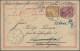 Egypt - Postal Stationery: 1894: Postal Stationery Card 3m. On 5m. Uprated 3m. A - Other & Unclassified
