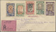 Ethiopia: 1927, Pictorials/Surcharges, Six Values On Front/on Reverse Of Registe - Äthiopien