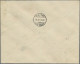 Ethiopia: 1926, Airmail Surcharge ⅛m.-4m., Short Set Of Six On Registered 1st Fl - Ethiopia