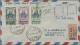 Ethiopia: 1947, Airmail Surcharges, Complete Set On Registered Airmail Cover Fro - Etiopia