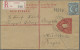 Queensland - Postal Stationery: 1913, 3d Red KEVII Registered Envelope Uprated W - Covers & Documents