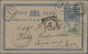 Western Australia - Postal Stationery: 1903, 1d Dark Blue On Pale Gray Buff Post - Altri & Non Classificati
