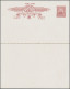 Australia - Postal Stationery: 1911, 1d + 1d Rose-pink KGV Reply-card, Outward S - Interi Postali