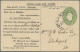Australia - Postal Stationery: 1928, 1d Green KGV Embossed Stamped-to-order BLOT - Enteros Postales