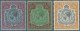 Bermuda: 1936, KGVI 2/6 Sh. Traces Of First Mount, And 10/ Sh. Or 12/ Sh., Mint - Bermuda