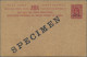 British East Africa+Uganda - Postal Stationery: 1917, KGV 6 C Red Postal Station - Protectorats D'Afrique Orientale Et D'Ouganda