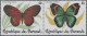 Burundi: 1984: Butterflies, Se-tenant 5 Pairs Of Perforated (COB 385 €) And Impe - Neufs