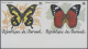 Delcampe - Burundi: 1984: Butterflies, Se-tenant 5 Pairs Of Perforated (COB 385 €) And Impe - Neufs