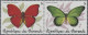 Delcampe - Burundi: 1984: Butterflies, Se-tenant 5 Pairs Of Perforated (COB 385 €) And Impe - Ungebraucht