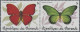 Delcampe - Burundi: 1984: Butterflies, Se-tenant 5 Pairs Of Perforated (COB 385 €) And Impe - Ongebruikt