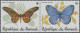 Delcampe - Burundi: 1984: Butterflies, Se-tenant 5 Pairs Of Perforated (COB 385 €) And Impe - Neufs