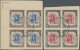 Delcampe - Cyrenaica: 1950, Definitives, Four Complete Set Of 13 In Blocks Of Fours, Used O - Cirenaica