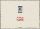 Fezzan: 1948, Air Mails, 200 F Blue And 100 F Red As Collective Epreuve De Luxe - Brieven En Documenten