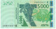 W.A.S. SENEGAL P717Kw 5000 FRANCS (20)23 Signature 46  UNC. - Westafrikanischer Staaten