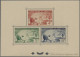 Delcampe - Fezzan: 1951, Definitives, 30 - 50 F And Airmails 100 F + 200 F, Complete Set As - Cartas & Documentos