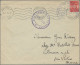 Fezzan: 1955, French "F.M." Military Stamp, Tied By Large Blue "COMPAGNIE SAHARI - Briefe U. Dokumente