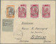 French Somali Coast: 1915/1918, Two Registered Covers From Djibouti To Switzerla - Cartas & Documentos