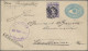 Guatemala - Postal Stationery: 1890 5 C Light Blue Postal Stationery Envelope Wi - Guatemala