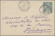 Comores  - Postal Stationary: 1913, Name-card Size Envelope 5 C. Used "Antsirabe - Komoren (1975-...)