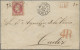 Mexico: 1866/68 Cover And Large Piece Used From Mexico And Franked By French Adh - Mexico