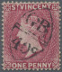 St. Vincent: 1885, 1d. Rose-red Bearing Sole Centric Strike Of French Instructio - St.Vincent (1979-...)