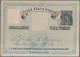 Uruguay - Postal Stationery: 1879, "No Value" Form Bearing 5c. Blue, Used With M - Uruguay