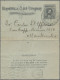Uruguay - Postal Stationery: 1911/1950, Three Commercially Used Letter Cards Wit - Uruguay