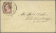 United States: 1850's: Embossed Ornamented Cover Used From Wareham, Mass. To Nor - Cartas & Documentos