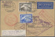 Zeppelin Mail - Germany: 1930 Südamerikafahrt Und über Lakehurst Retour: Postkar - Poste Aérienne & Zeppelin