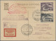 Zeppelin Mail - Germany: 1931, Polarfahrt, UdSSR Zuleitungspost, R-Postkarte Fra - Correo Aéreo & Zeppelin