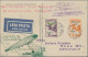 Delcampe - Zeppelin Mail - Europe: 1927/31, Three Postcards And One Cover, Including 1927 A - Europe (Other)